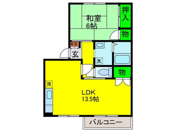 メゾンベール浜寺の物件間取画像